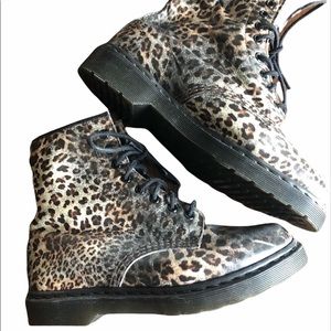 Dr. Marten Rare Leopard 8 Eye Woman’s 9  Mens 8